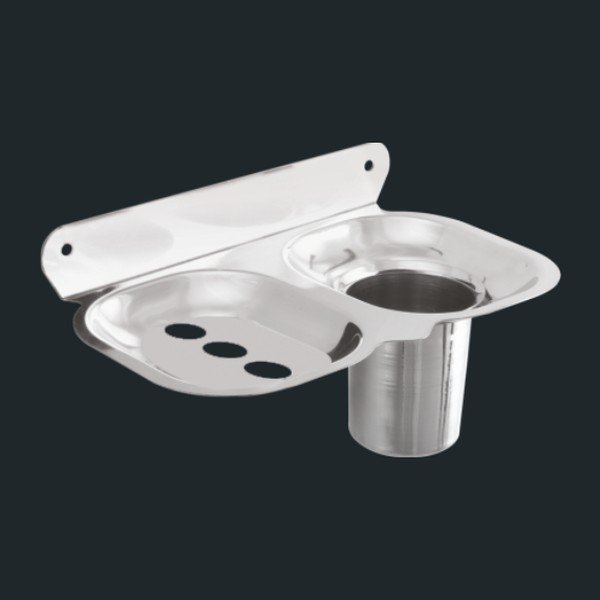 MS-209 Coral – Soap Dish with Tumbler