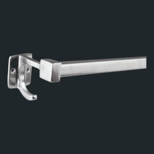 TR-411 Square Towel Rod with Hook – Towel Rod with Zinc Bracket