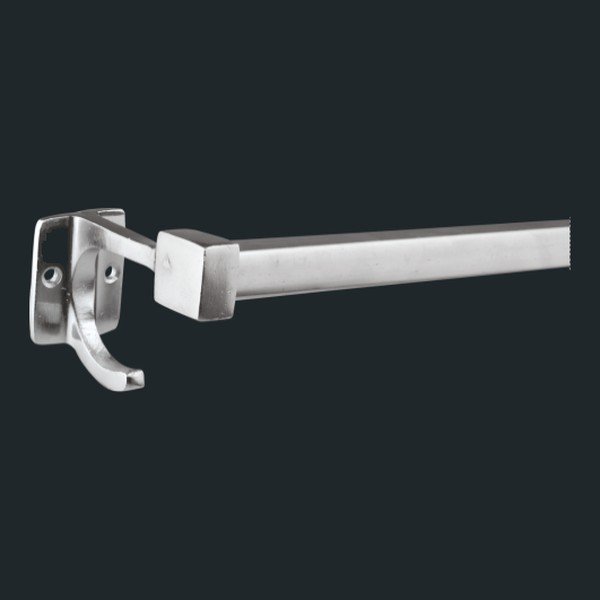 TR-411 Square Towel Rod with Hook – Towel Rod with Zinc Bracket